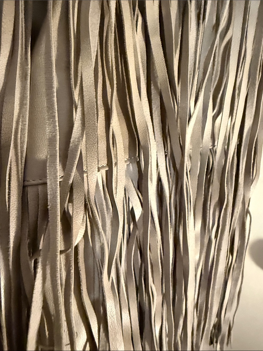 Fringe Crossbody Shoulder Bag in Taupe - Picture 10 of 12